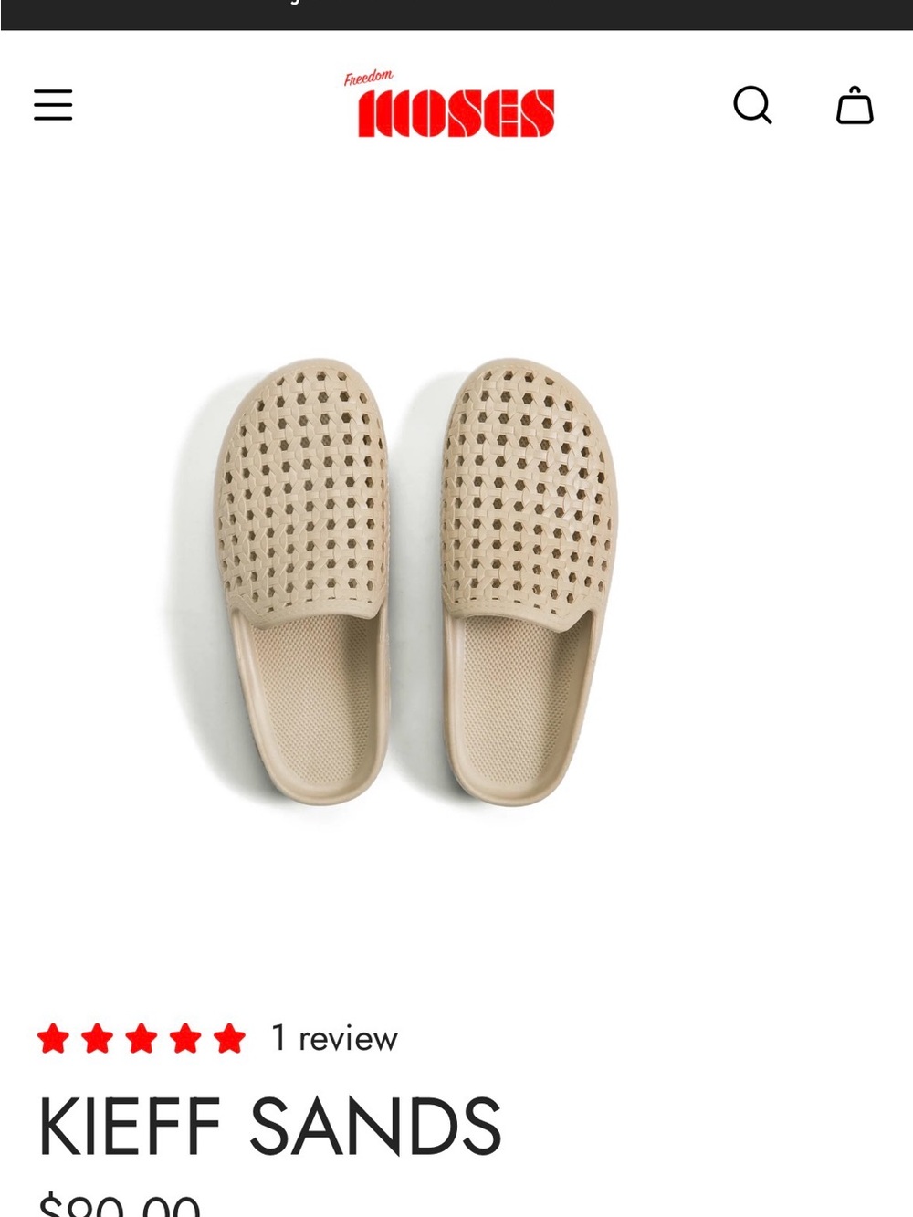 FREEDOM MOSES Kieff Sands Slip-On Clog - Beige/Sands Size 8/9